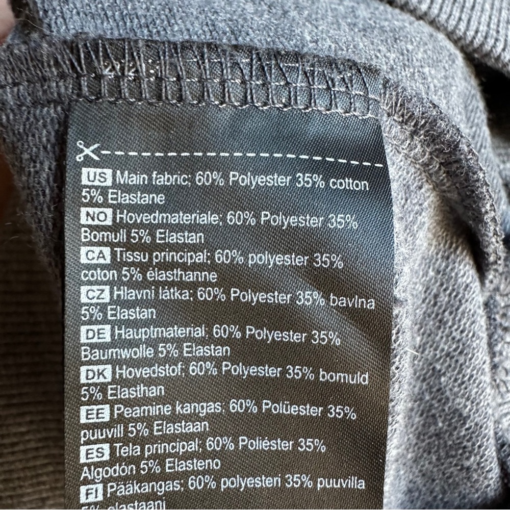 Kari Traa Gray Raglan Sleeve Crew Neck Sweatshirt Pullover Activewear Athleisure - Picture 13 of 13